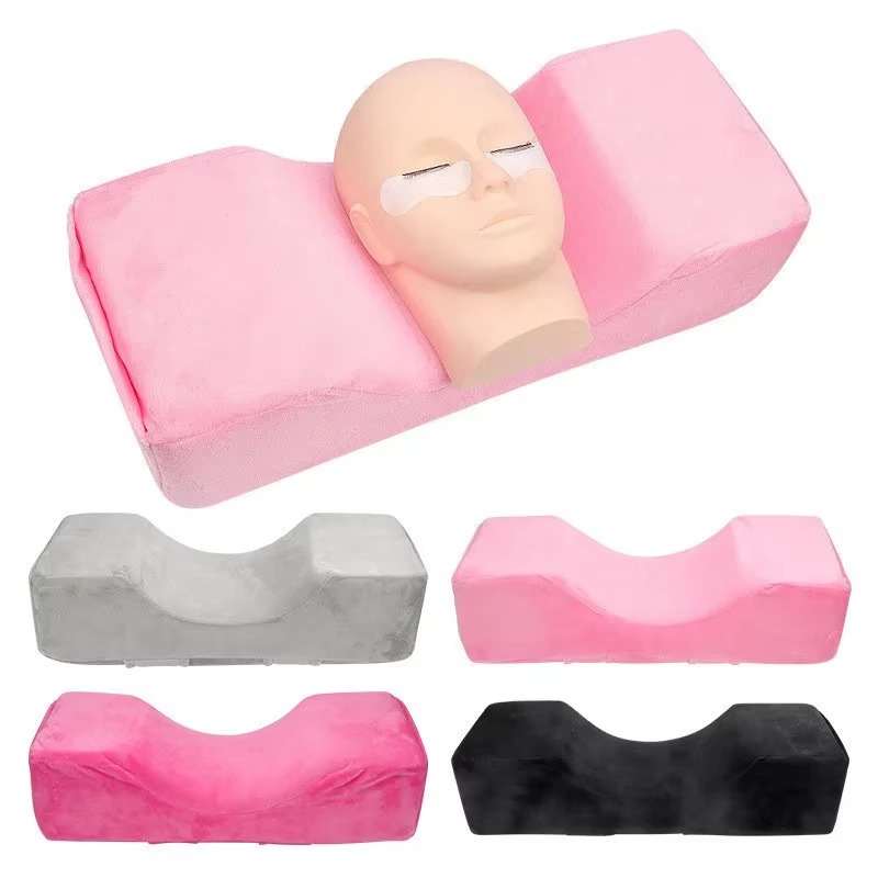 Oreiller pour Extension de Cils – Soutien Cervical en Mousse à Mémoire de Forme pour Salon de Beauté