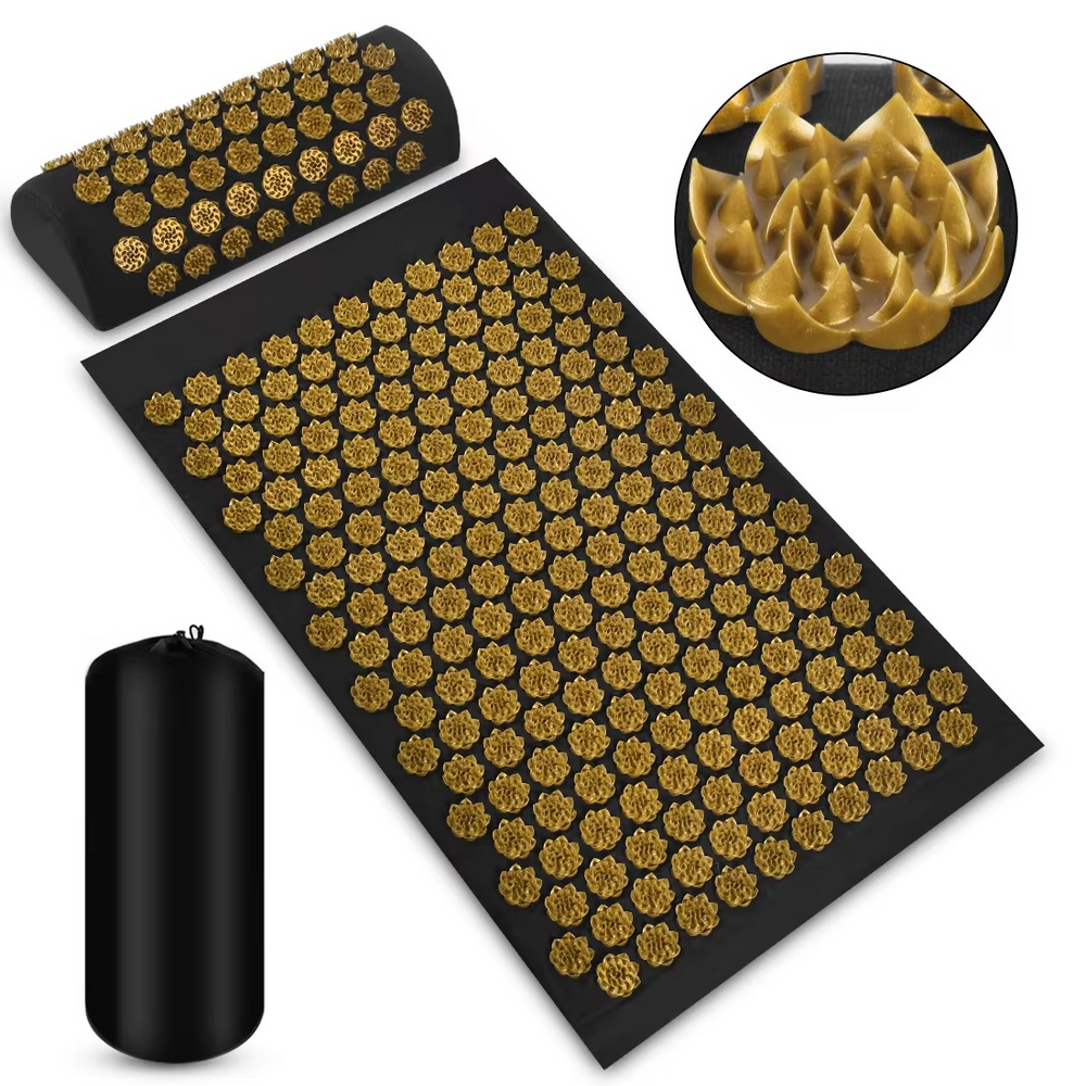 Pranamat Éco – Tapis d’Acupression Lotus pour une Détente Totale