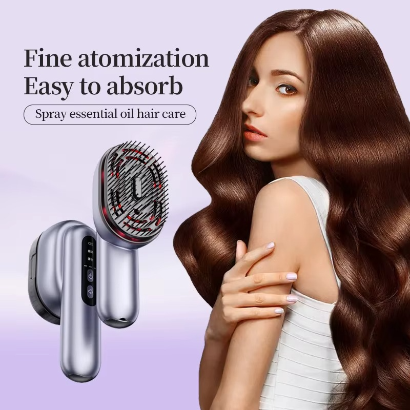 Peigne de Massage aux Huiles Essentielles| Soin Capillaire Nourrissant et Relaxant