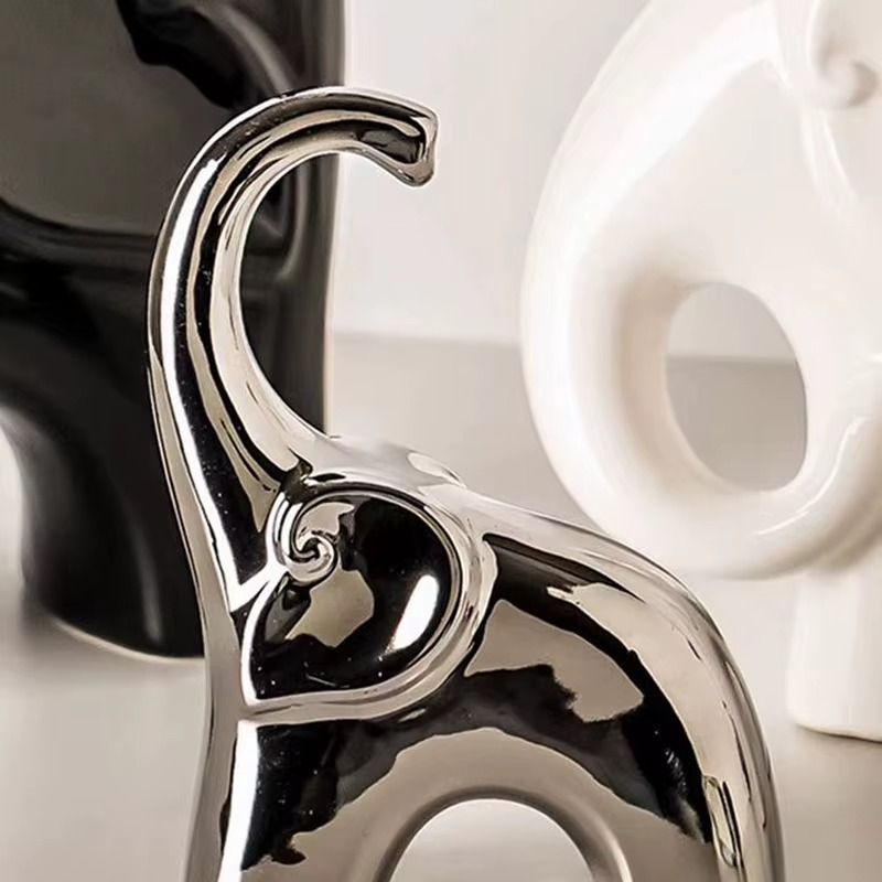 Ornement Éléphant Lumineux – Famille de Trois  | Déco Moderne pour Salon