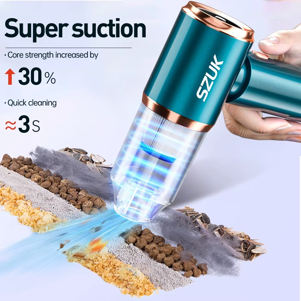 Mini Aspirateur Portable Sans Fil – Voiture, Maison et Clavier