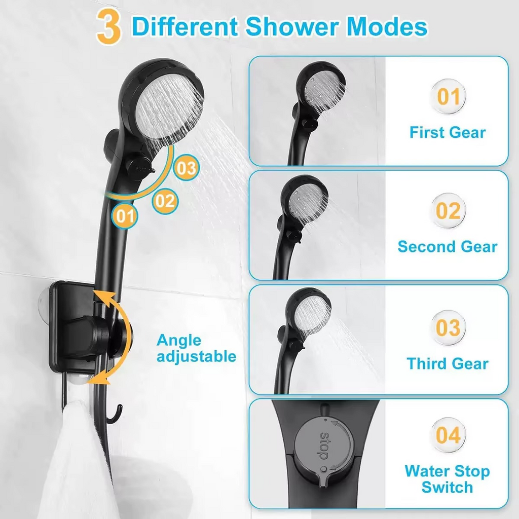 Douche de Camping Électrique Portable avec Affichage de la Température