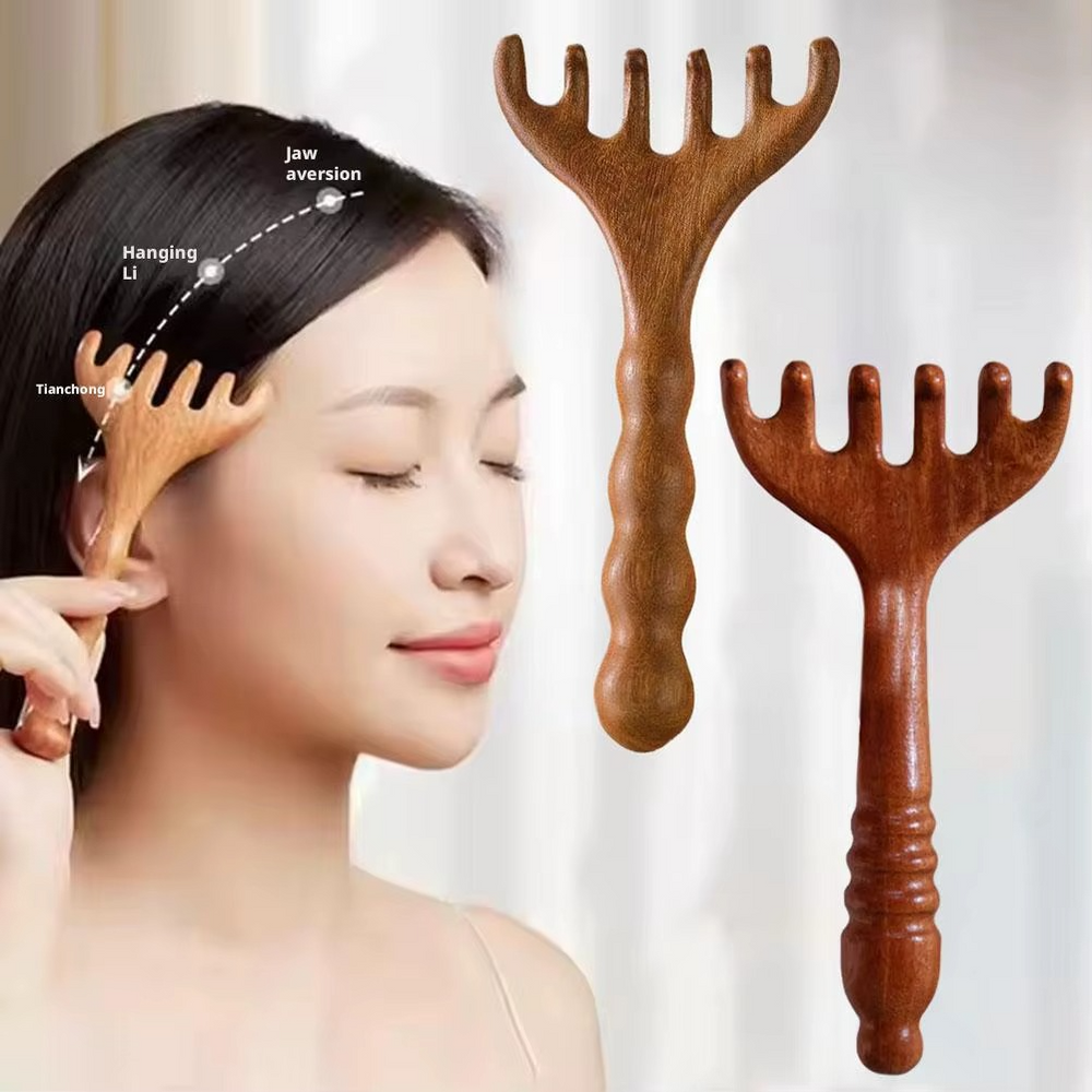 Peigne de Massage en Bois de Santal