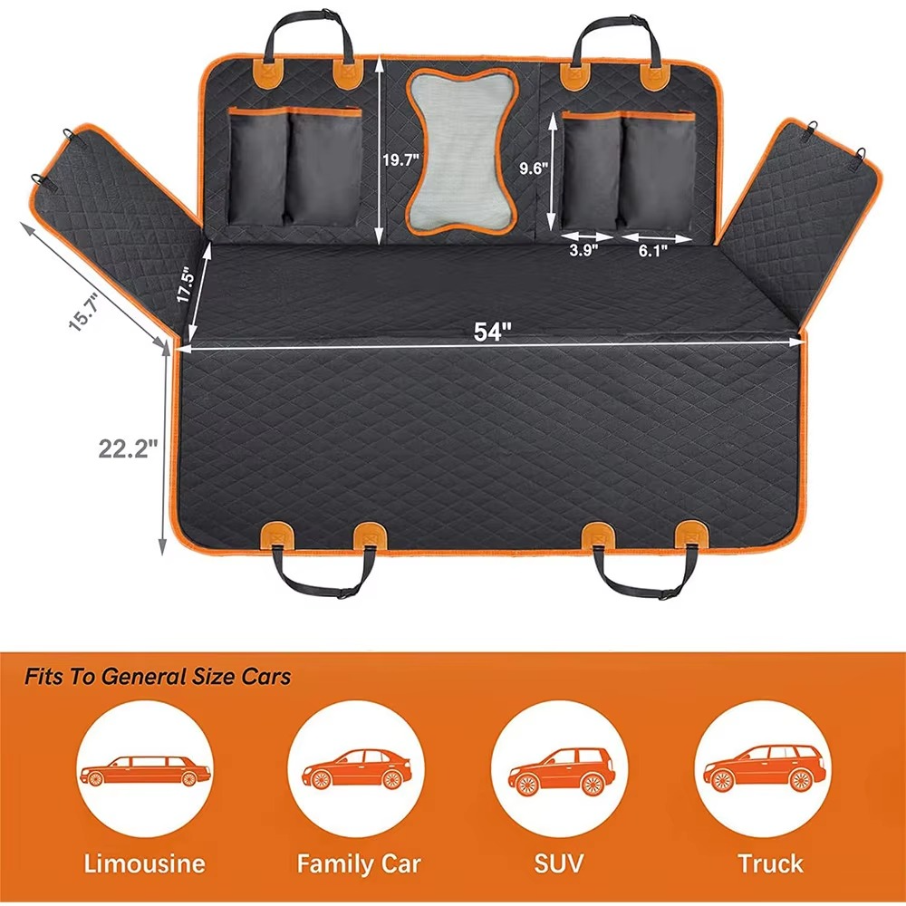 Housse de Siège de Voiture Universelle Imperméable avec Fenêtre en Maille