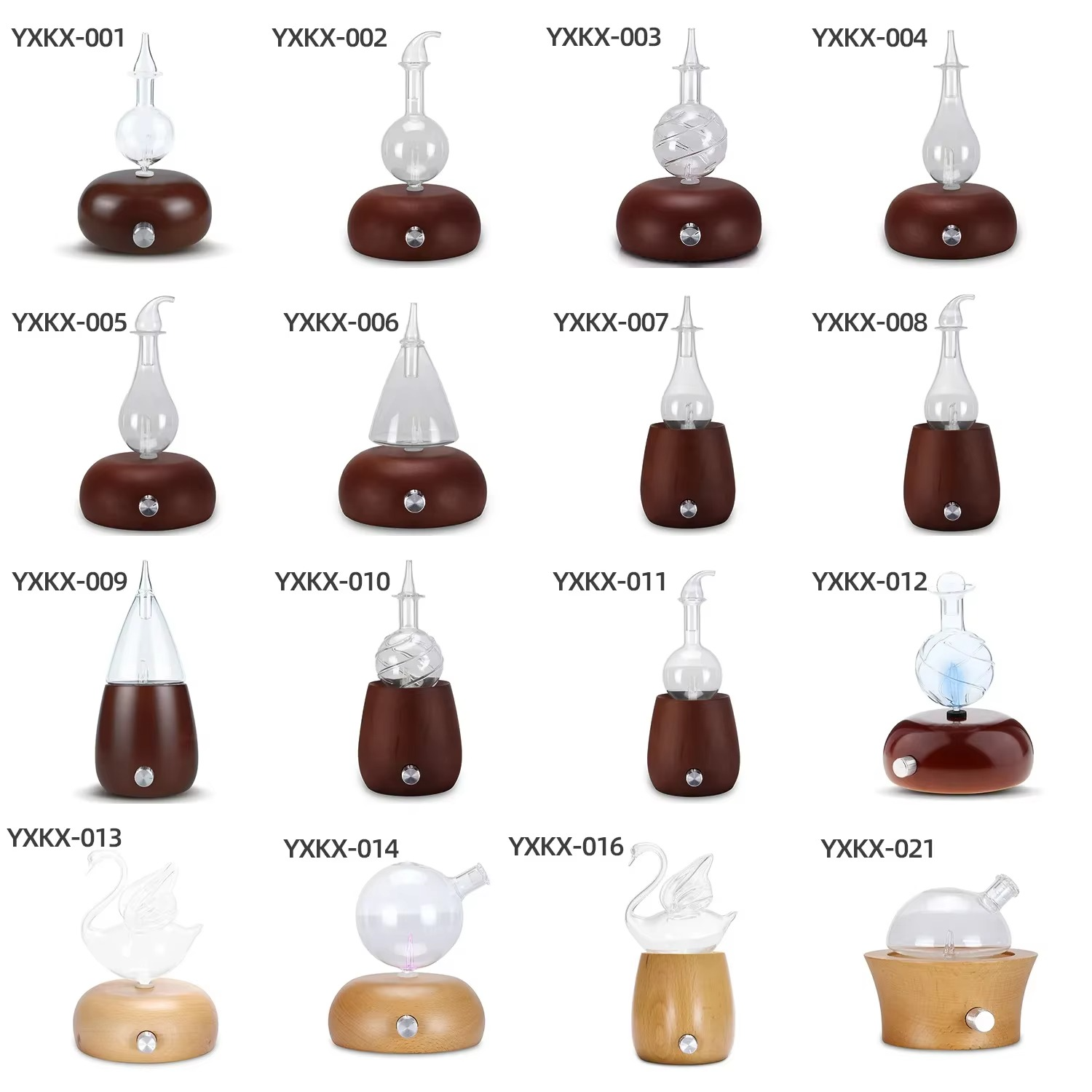 Diffuseur d’Huiles Essentielles en Bois Massif & Verre