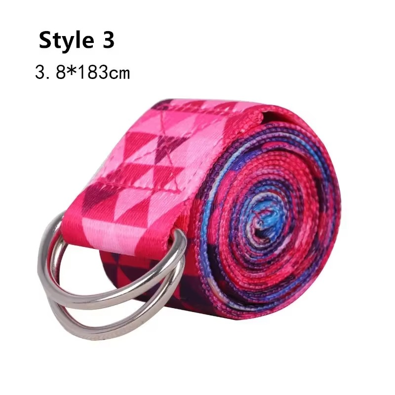 Ceinture d'Étirement de Yoga Multicolore – Accessoire Idéal pour Améliorer la Flexibilité