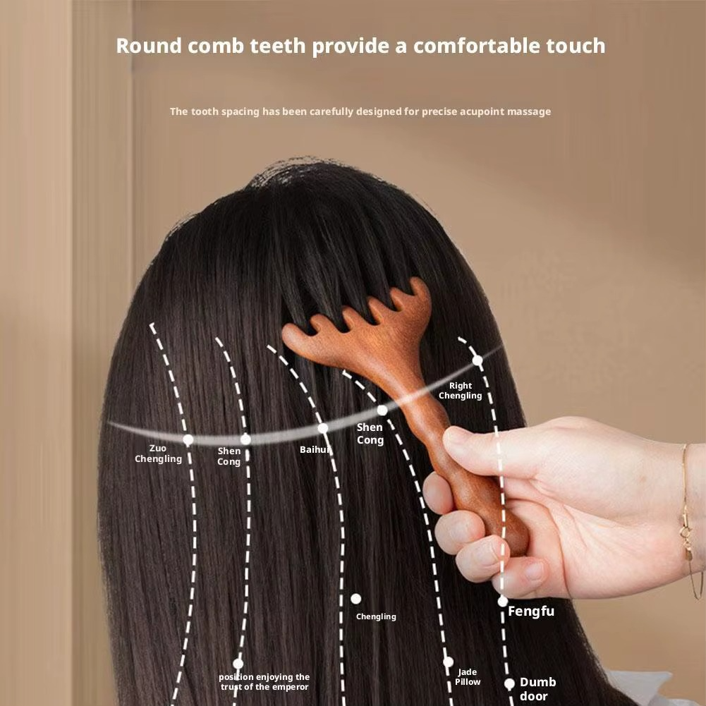 Peigne de Massage en Bois de Santal