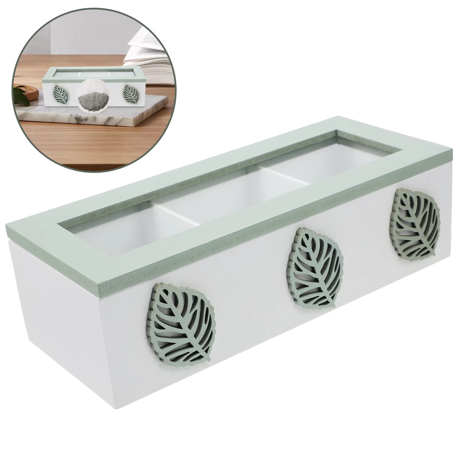 Organisateur en Bambou pour Sachets de Thé