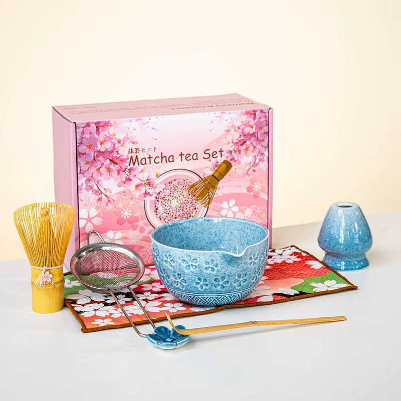 Service à Thé Matcha – Fleurs de Cerisier - Art du Thé Japonais