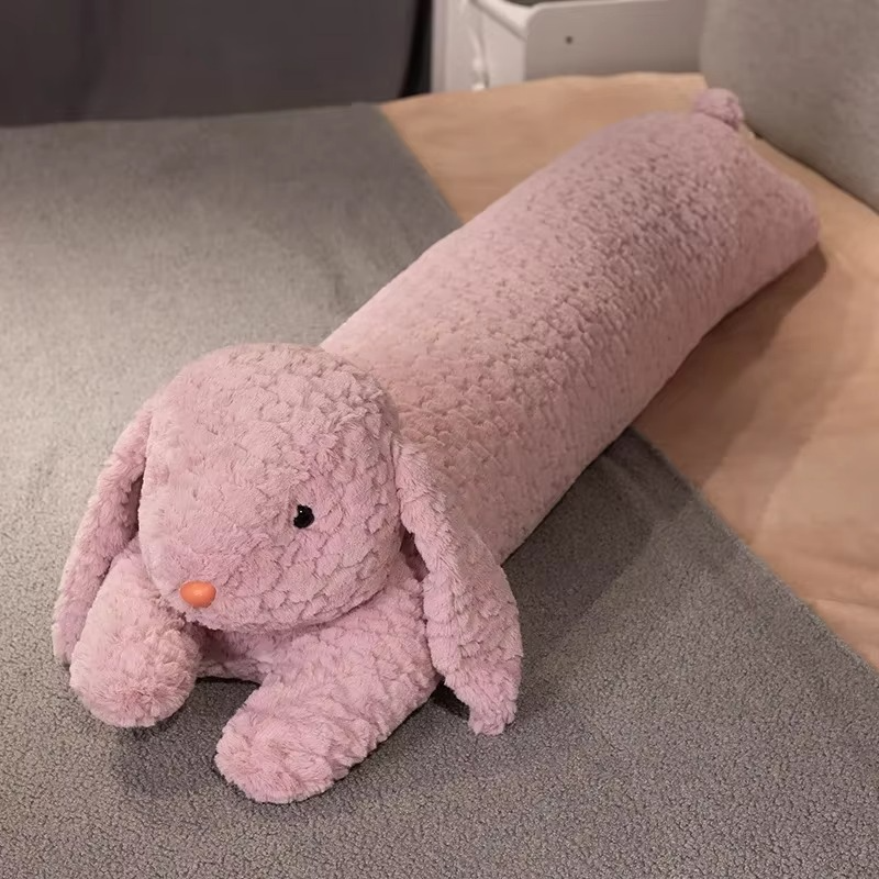 Grand Oreiller Corps Lapin ou Ours en Peluche – Compagnon Doux pour la Nuit