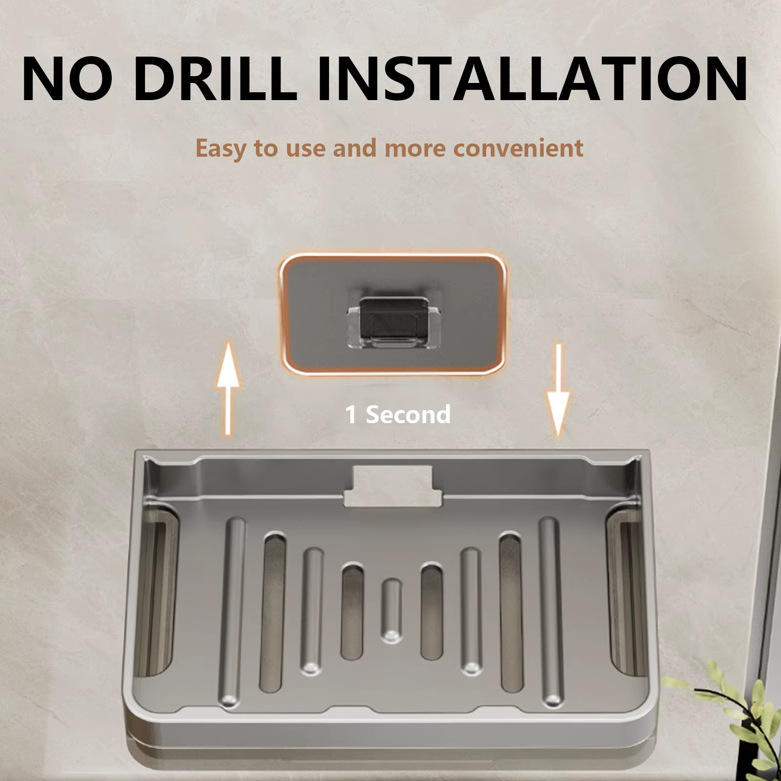 Porte-Savon en Aluminium Chromé – Élégance et Fonctionnalité