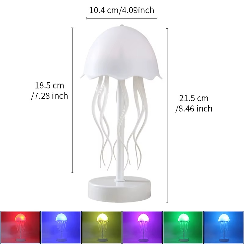 Veilleuse Méduse RGB – Lampe de Table Tactile