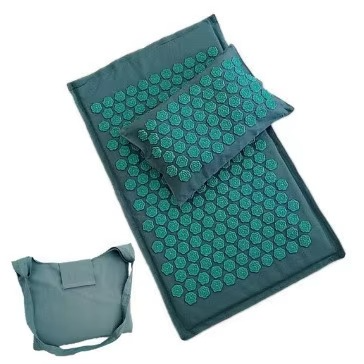 Tapis de Yoga de Massage en Lin Naturel – Acupression et Relaxation Profonde