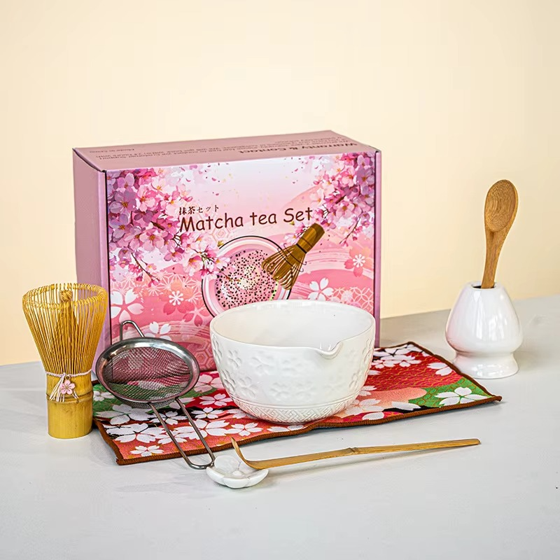 Service à Thé Matcha – Fleurs de Cerisier - Art du Thé Japonais