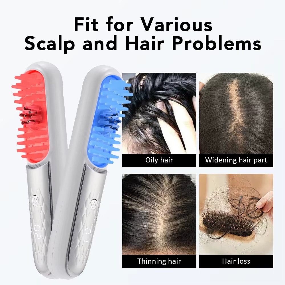 Peigne Électrique de Massage du Cuir Chevelu