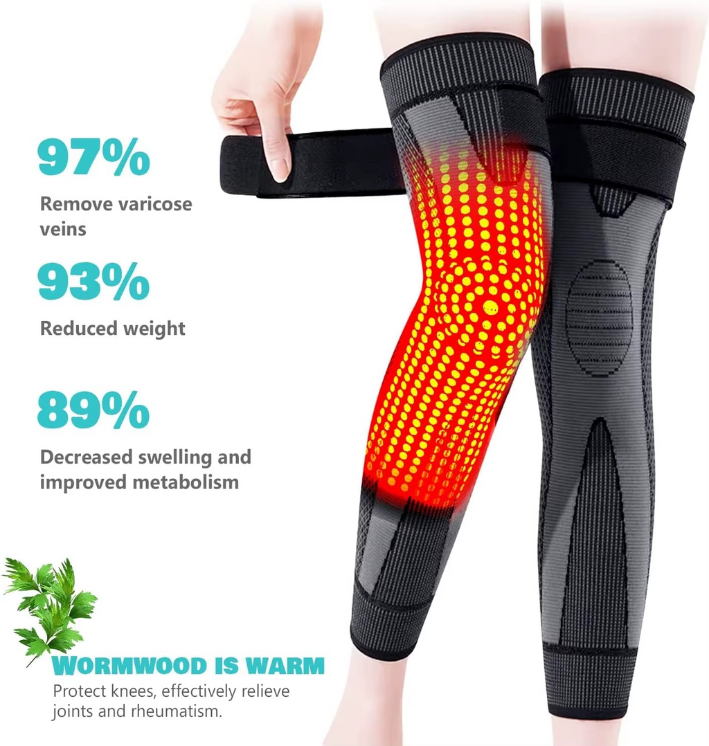 Genouillères Auto-Chauffantes d'Acupression pour Hommes et Femmes