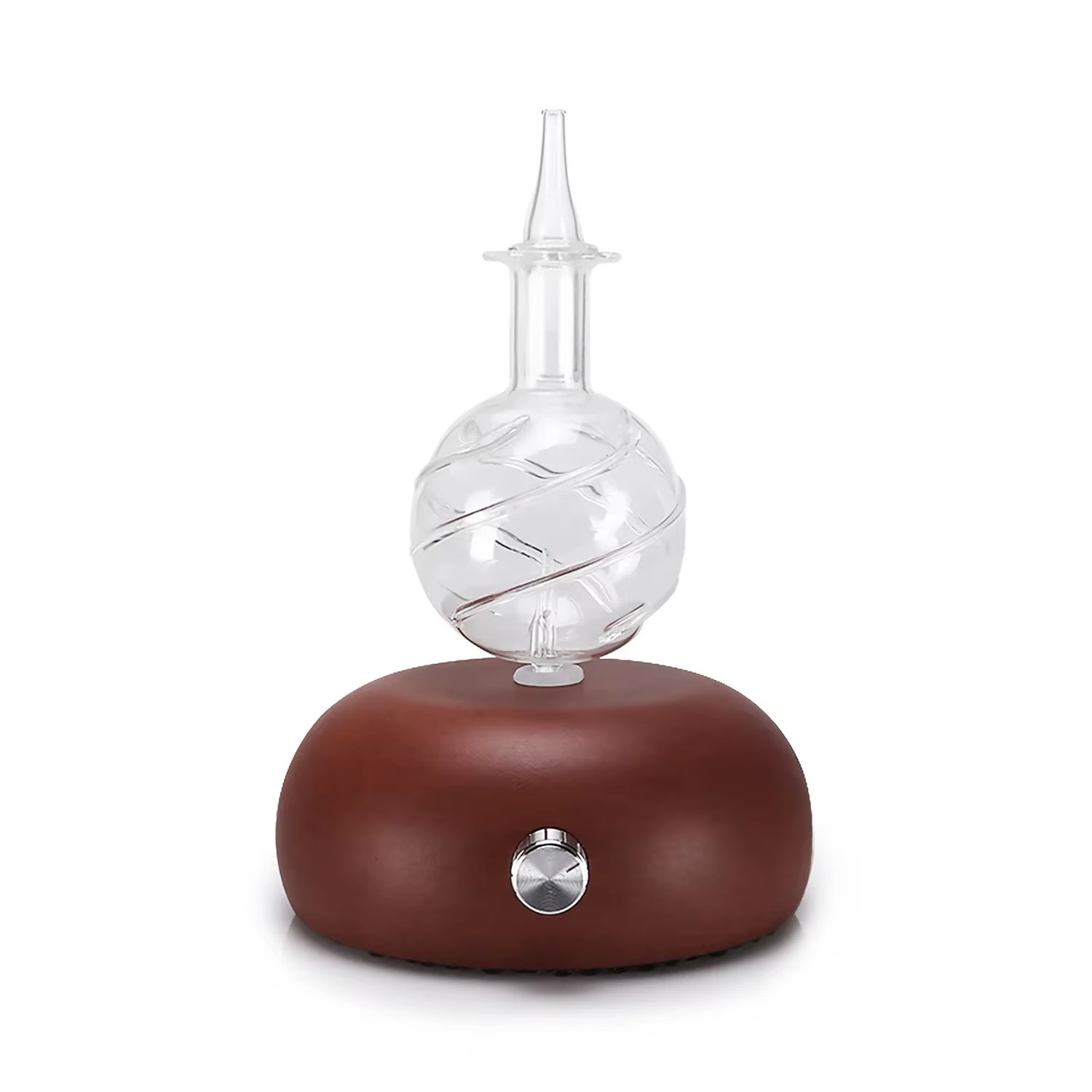 Diffuseur d’Huiles Essentielles en Bois Massif & Verre