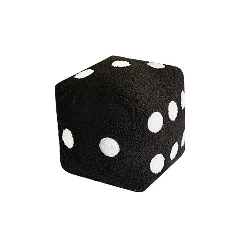 Dés de Simulation Amusants en Peluche – Coussin Décoratif Créatif