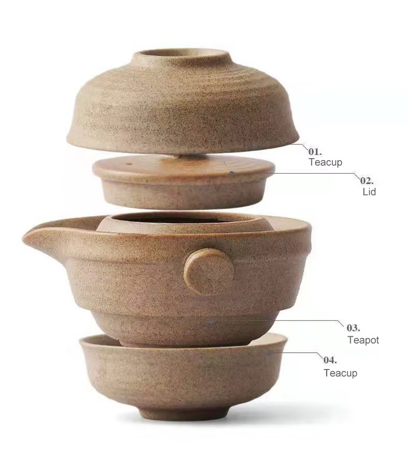 Service à Thé Chinois Kung Fu – Élégance Nomade en Céramique