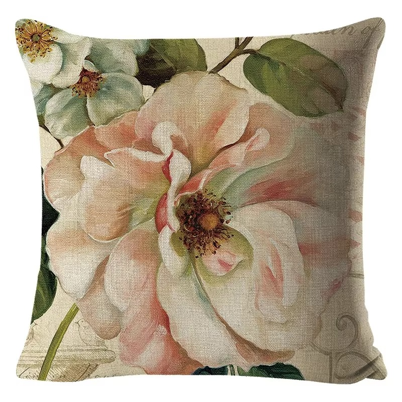 Taie d’Oreiller Fleurie Colorée – Tournesol, Rose, Pissenlit – Déco Maison & Voiture