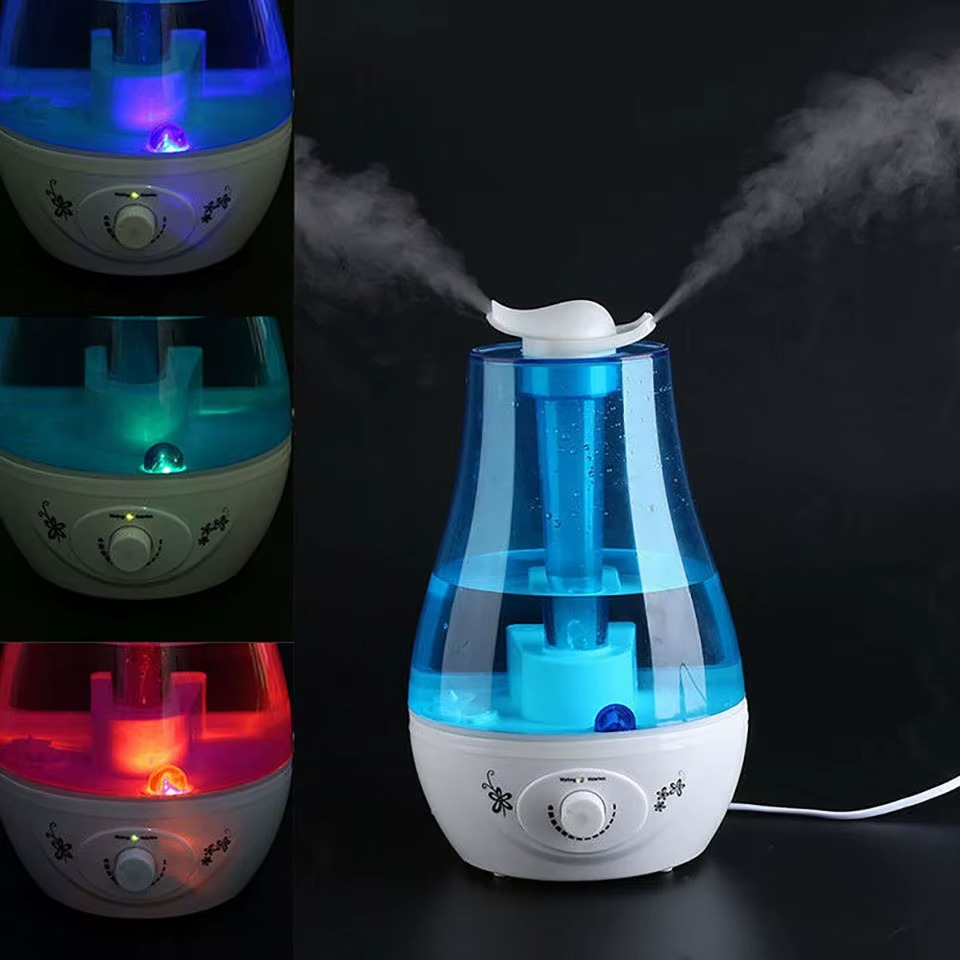 Humidificateur & Diffuseur d’Arômes – Double Brumisation Ultrasons & Éclairage LED Ambiance