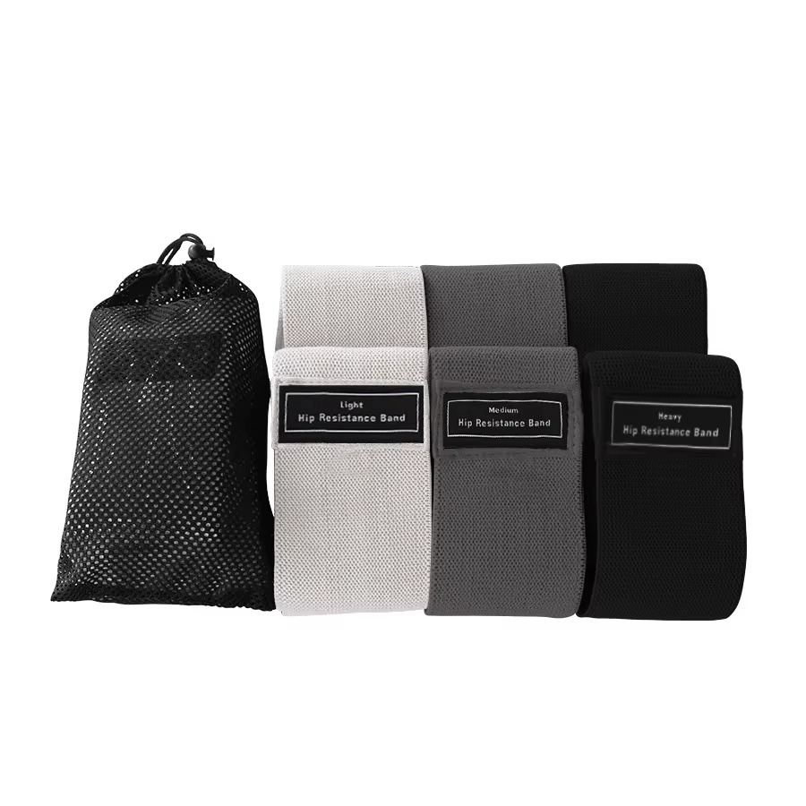 Bandes de Résistance en Tissu – Entraînement Fessiers, Cuisses & Corps Complet