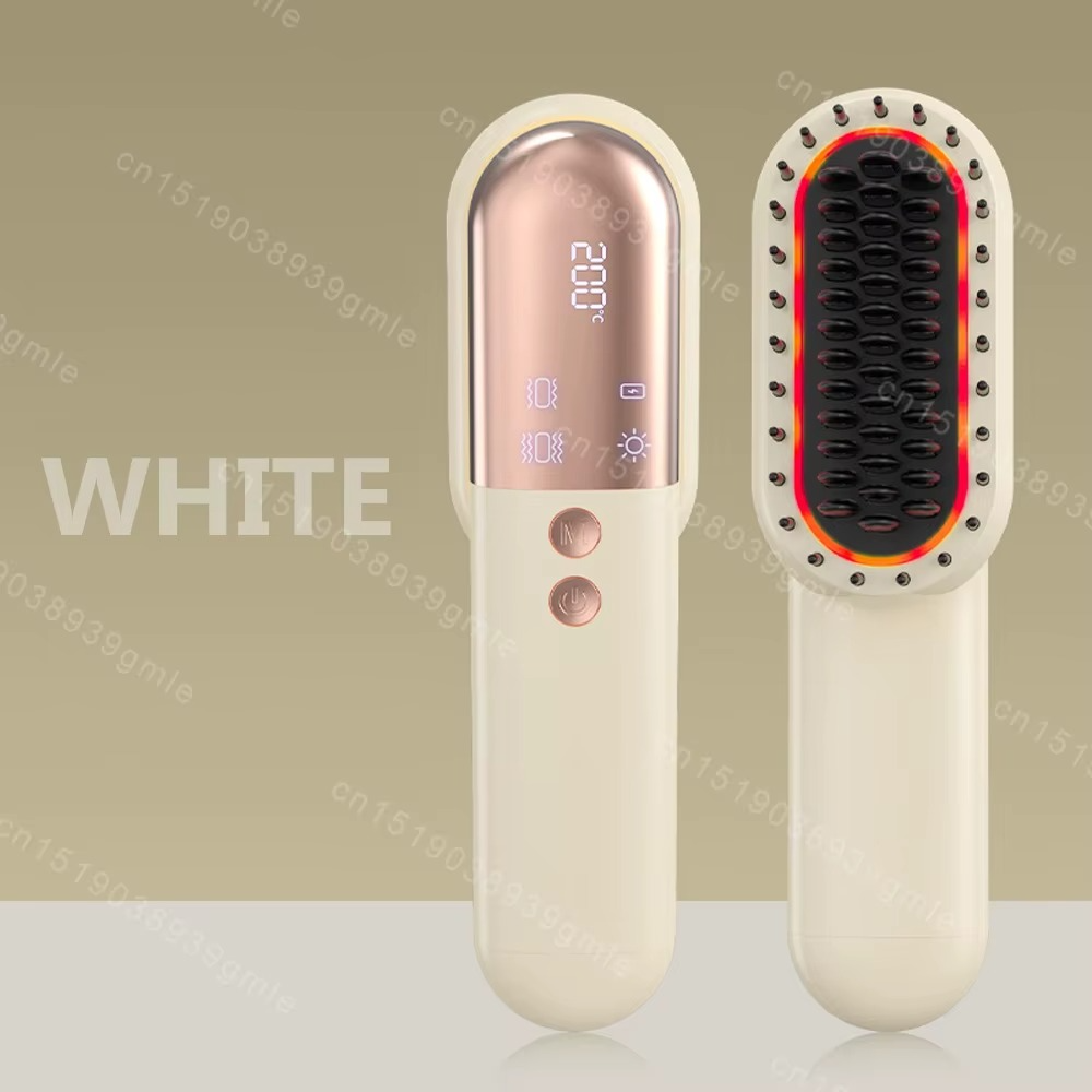Brosse Thérapie Lumière – Peigne de Massage Électrique Anti-Chute de Cheveux