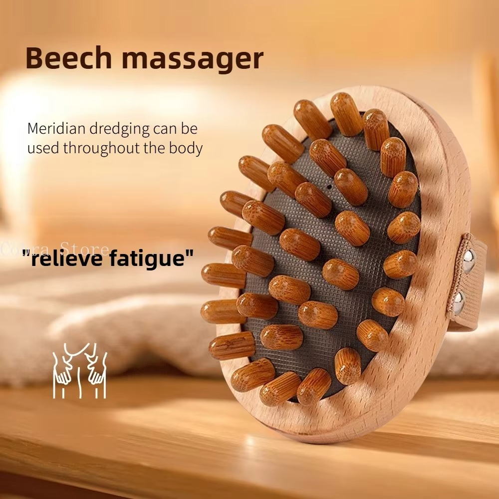 Brosse Anti-Cellulite en Bois – Massage Relaxant et Stimulation Circulatoire