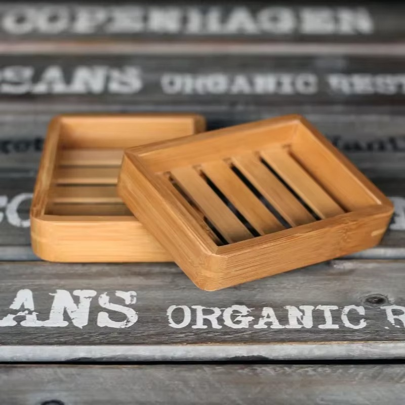Porte-Savon en Bois de Bambou – Naturel et Élégant