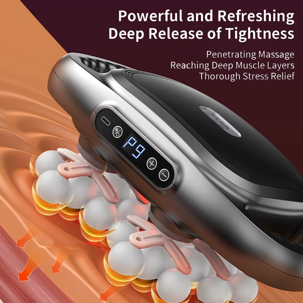 Pistolet de Massage Corporel MERALL à 22 Têtes – Thérapie Musculaire