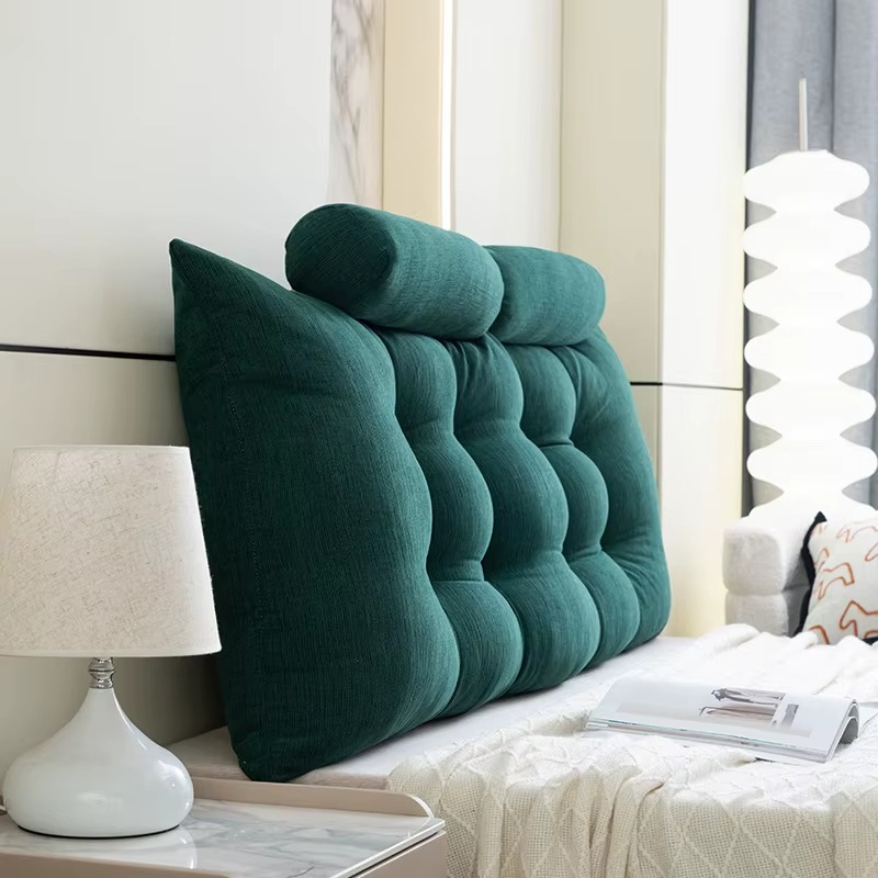 Tête de Lit avec Oreiller Triangulaire de Qualité Supérieure