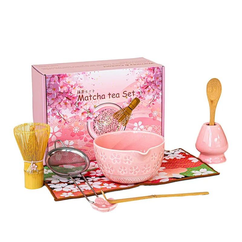 Service à Thé Matcha – Fleurs de Cerisier - Art du Thé Japonais