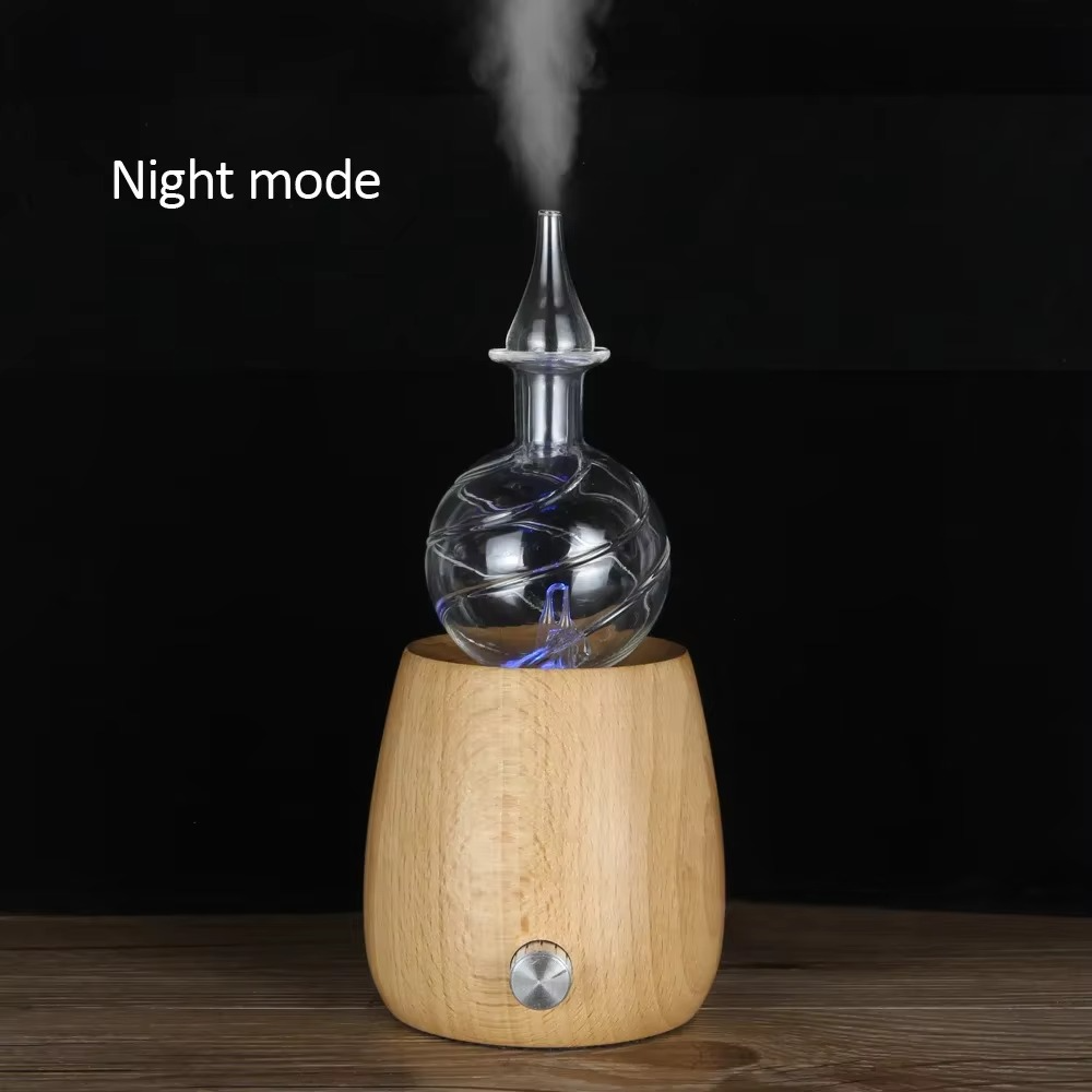 Diffuseur d’Huiles Essentielles en Bois Massif & Verre