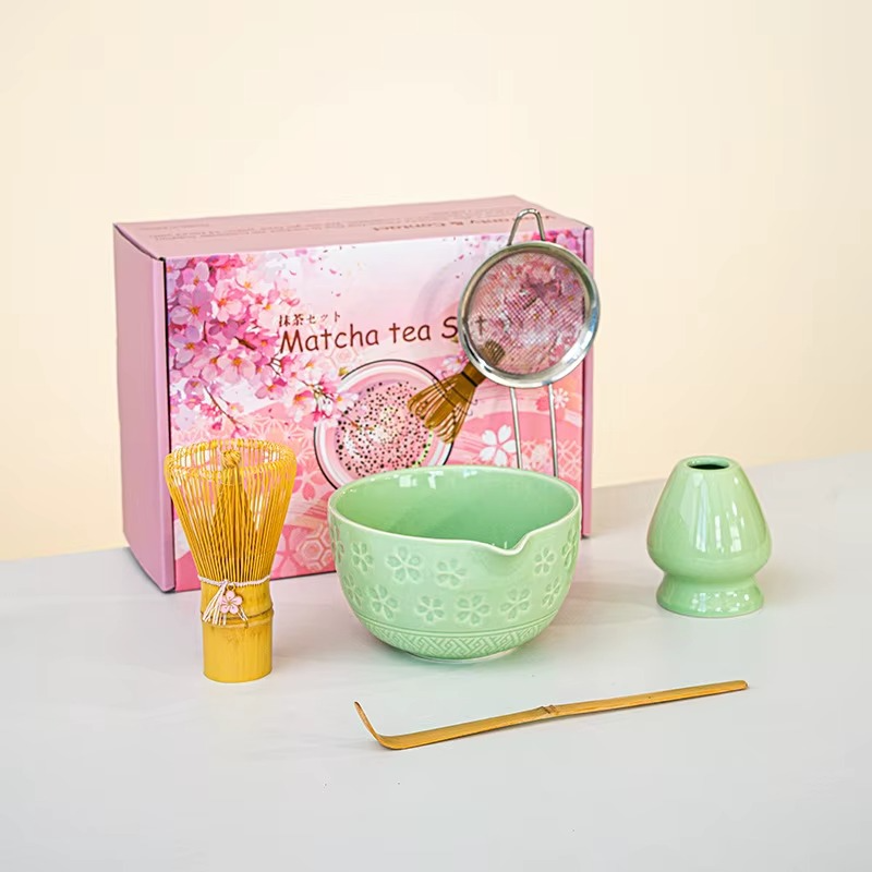 Service à Thé Matcha – Fleurs de Cerisier - Art du Thé Japonais