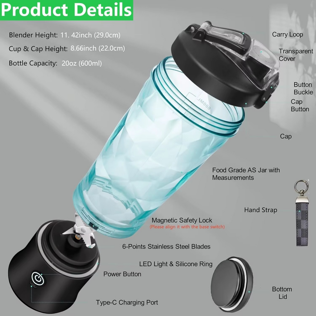 Mélangeur portable sans fil 600ml