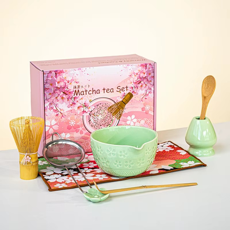 Service à Thé Matcha – Fleurs de Cerisier - Art du Thé Japonais