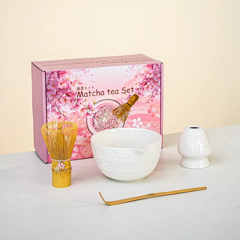 Service à Thé Matcha – Fleurs de Cerisier - Art du Thé Japonais