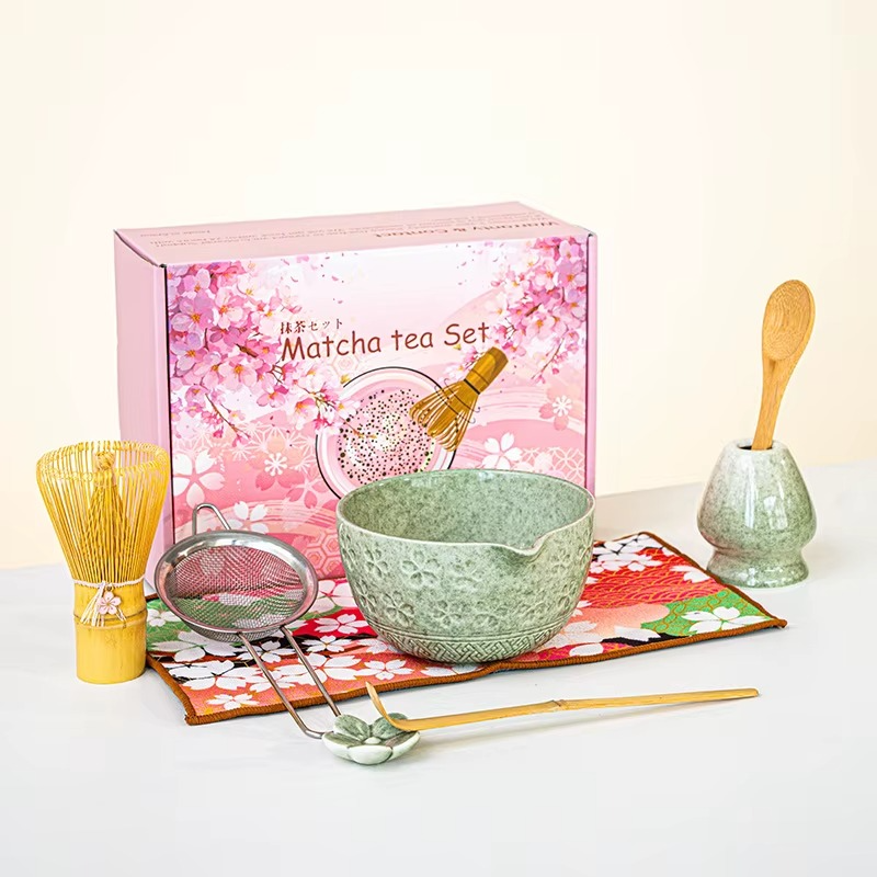 Service à Thé Matcha – Fleurs de Cerisier - Art du Thé Japonais