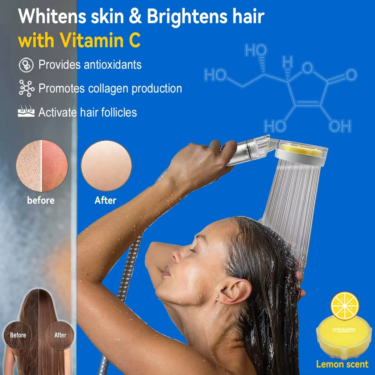 Filtre de Pomme de Douche à Main ALTHY à la Vitamine C