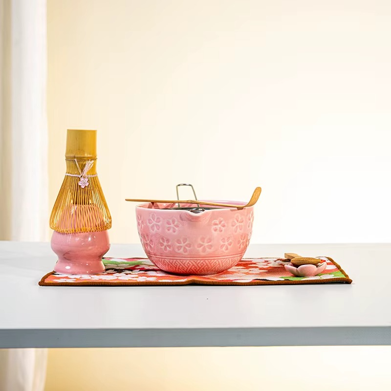 Service à Thé Matcha – Fleurs de Cerisier - Art du Thé Japonais