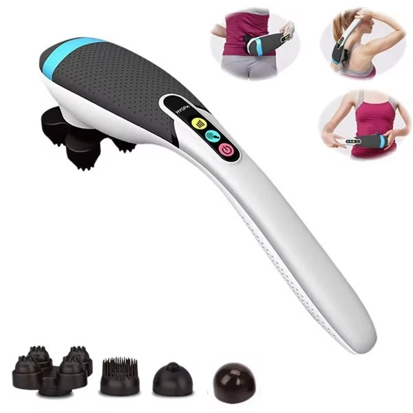 Masseur électrique portatif pour cou et dos avec fonction chauffante