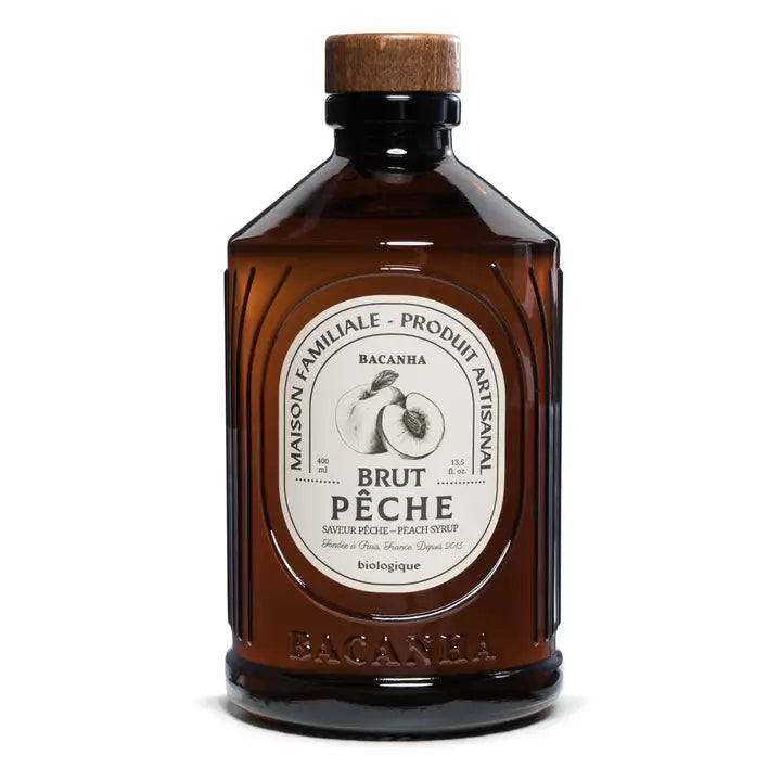 Sirop de Pêche Blanche Brut Biologique - 400 ml