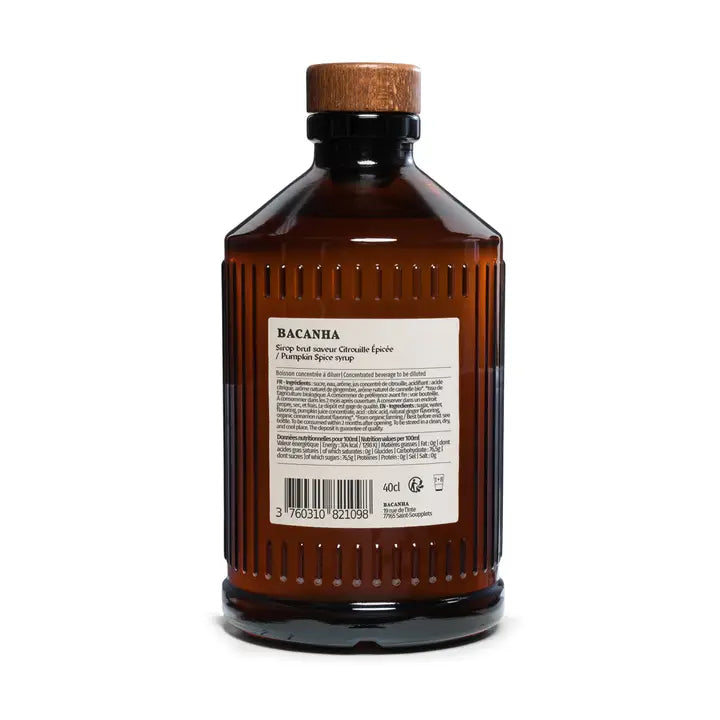 Sirop de Pumpkin Spice Brut Biologique - 400 ml