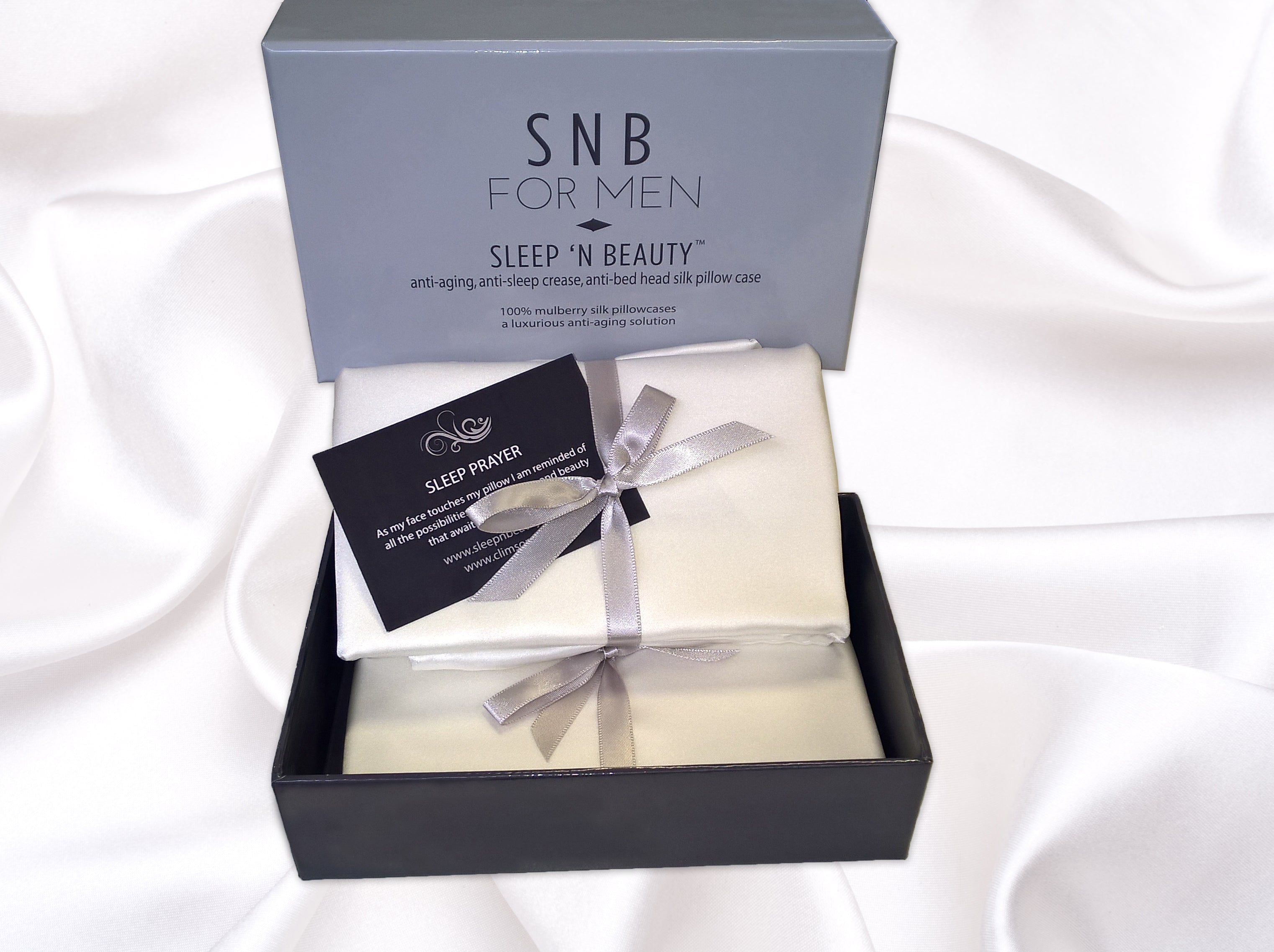 Coffret Homme Sleep'n Beauty Taie d'Oreiller en Soie - Climsom