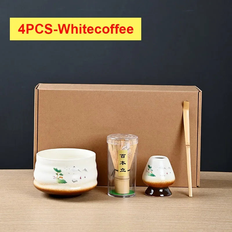 Ensemble de Brosses à Thé en Bambou– L'Art du Matcha Japonais dans un Coffret d'Exception