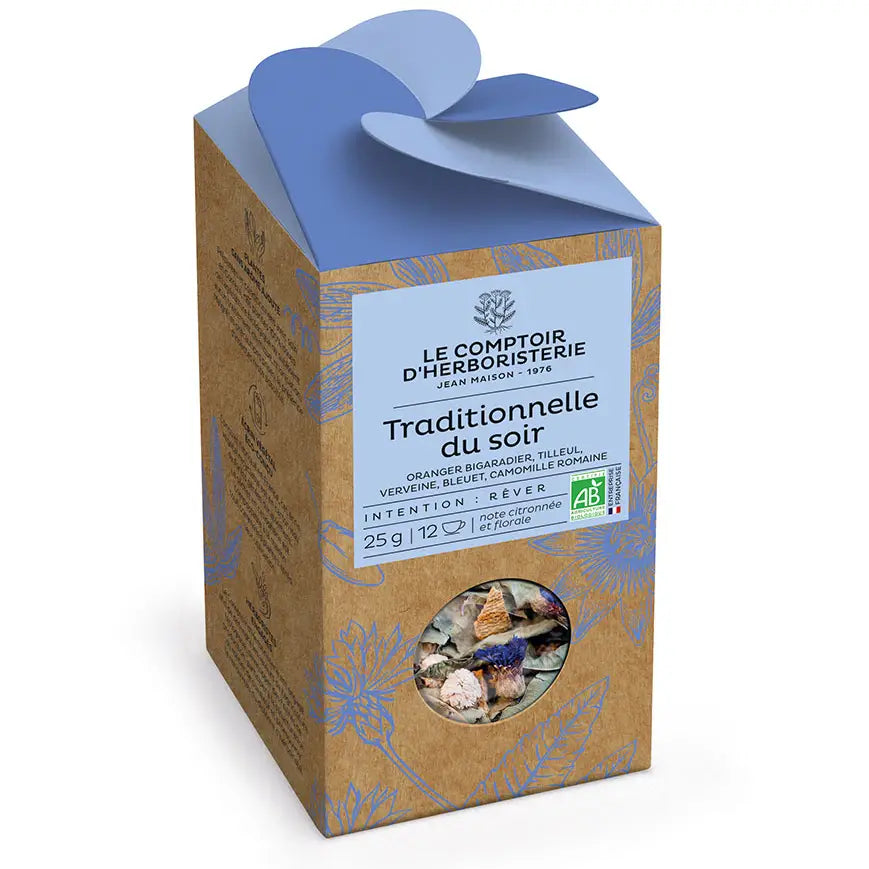 Tisane La Traditionnelle Bio 25G / 100G  – Une Infusion Douce et Apaisante pour Vos Soirées