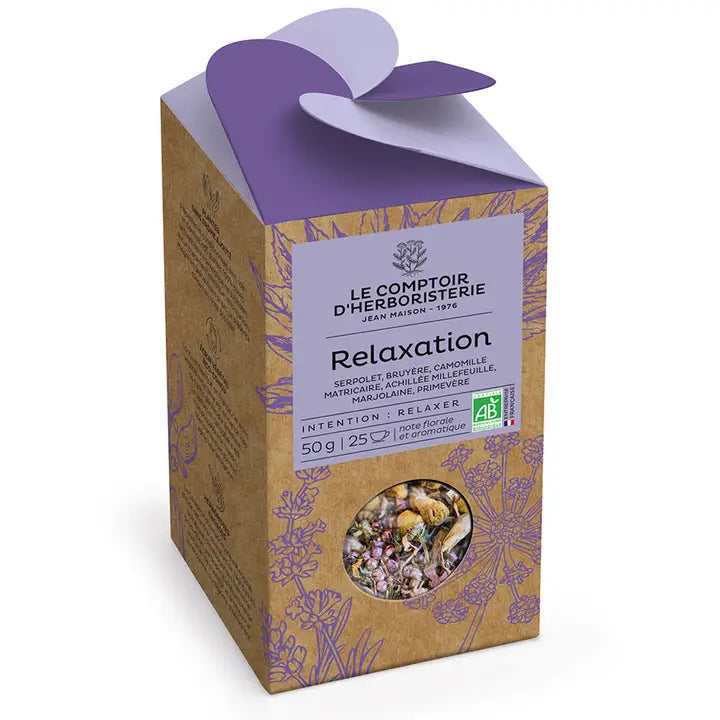 Organic Relaxation Herbal Tea 50g – A Gentle Escape for Mind and Body