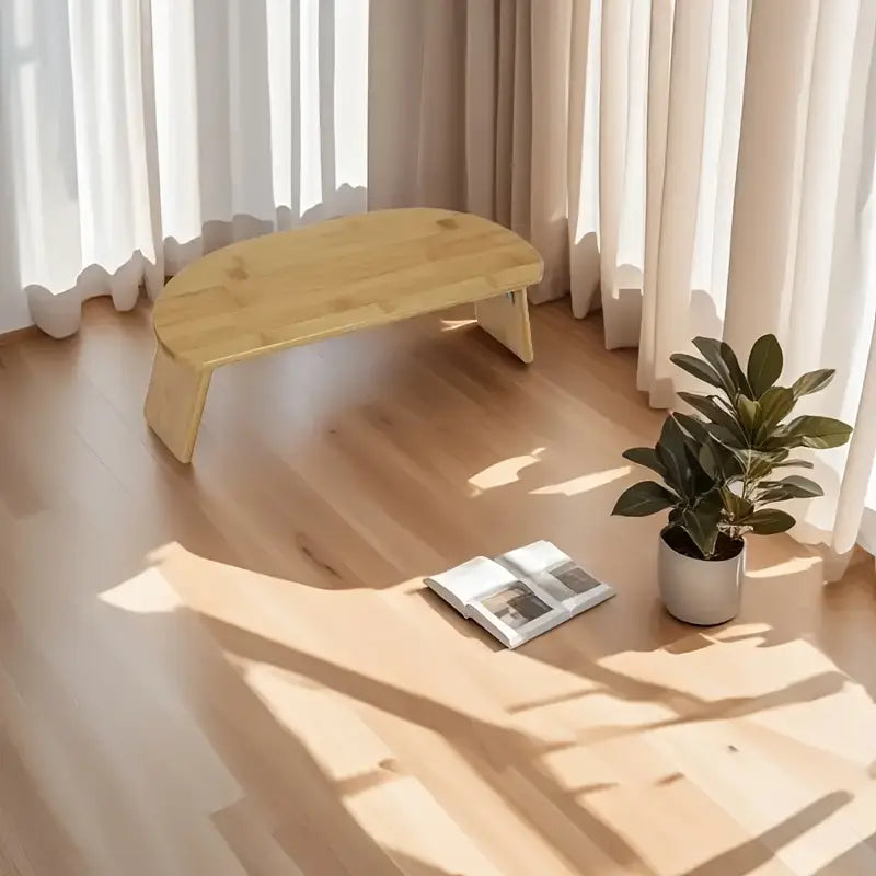 Tabouret de Méditation Ergonomique en Bambou – Pour Yoga, Pilates & Relaxation
