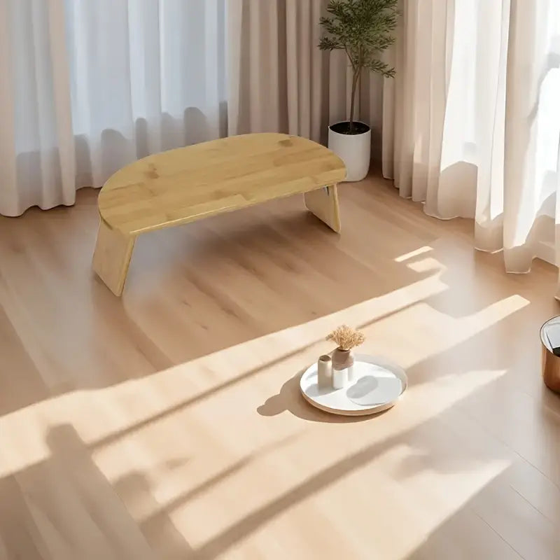 Tabouret de Méditation Ergonomique en Bambou – Pour Yoga, Pilates & Relaxation