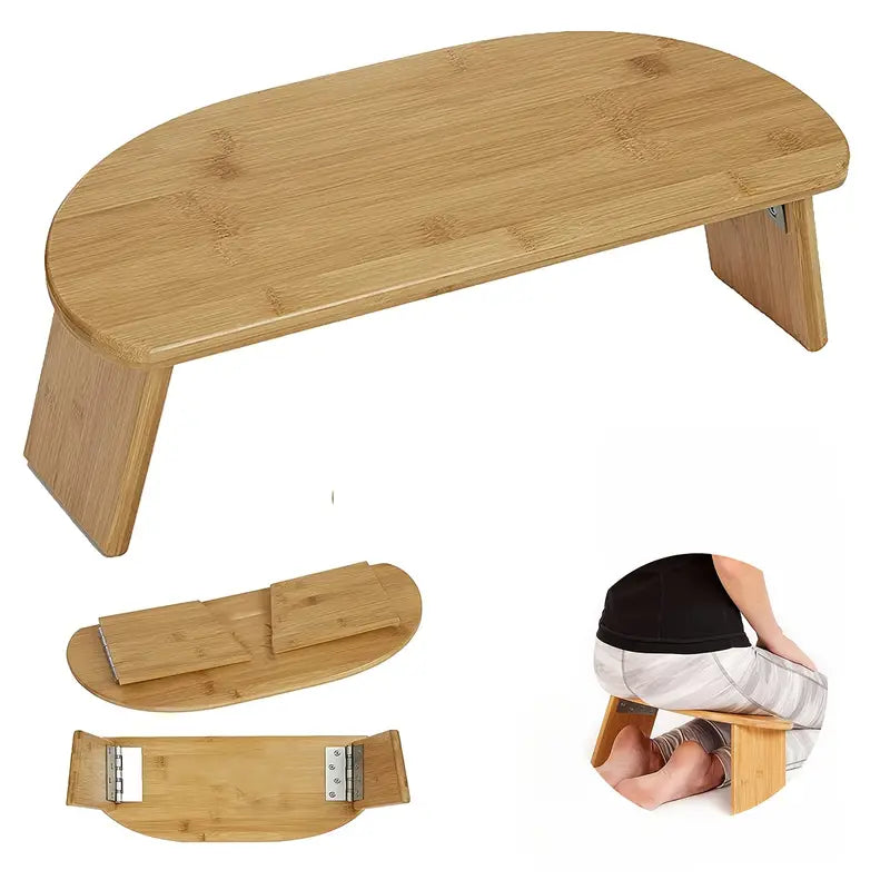 Tabouret de Méditation Ergonomique en Bambou – Pour Yoga, Pilates & Relaxation